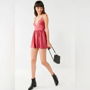 Urban Outfitters Rose Babydoll Romper